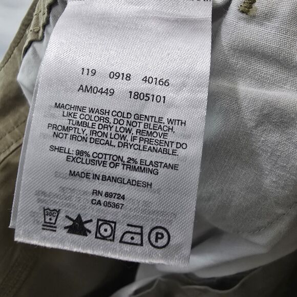 Columbia Pants Mens 40 X 30 Khaki Tan Canvas Straight Chino Regular Fit Twill - Picture 10 of 12